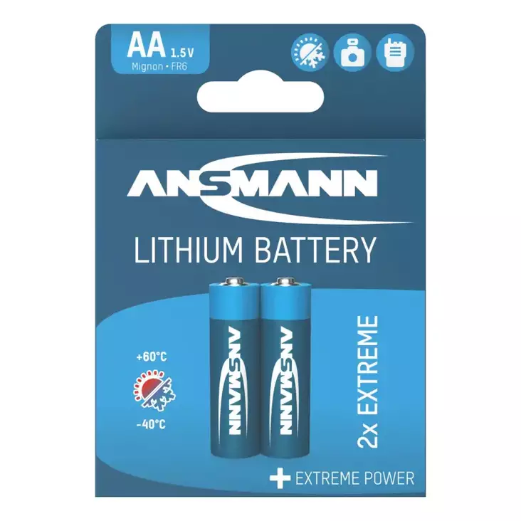 Ansmann AA-lithiumparisto 2kpl - Sormiparistot - 4013674003730 - 1