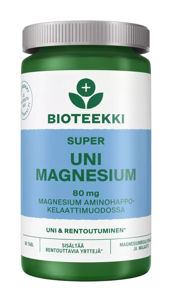 Bioteekki super uni magnesium 80mg - Vitamiinit ja mineraalit - 6413620601030 - 1