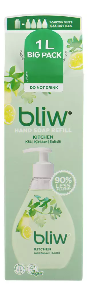 Bliw Keittiö täyttöpakkaus 1000ml - Nestesaippuat - 7310617312780 - 1