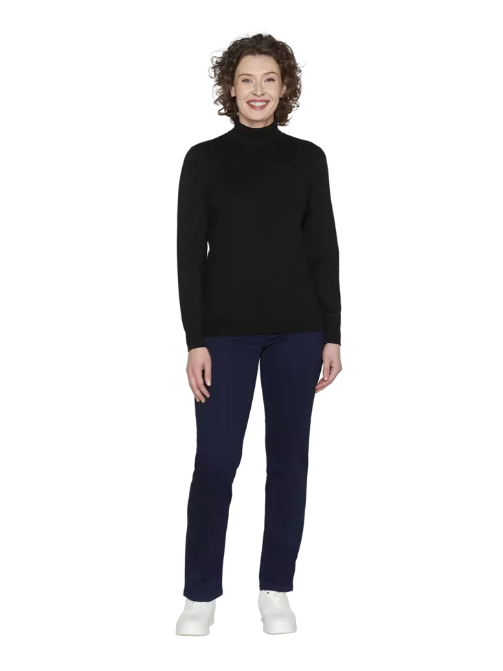 Brandtex neulepoolo musta XL - Naisten paidat ja puserot - 5713241434040 - 1