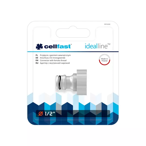 Cellfast hanaliitin 3/4" sisäkierteellä - Puutarhaletkuliittimet ja tarvikkeet - 5907553505240 - 1