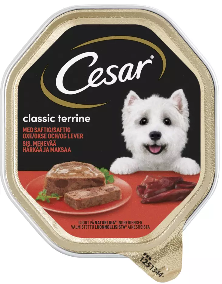 Cesar Classic Terrine 150g Härkää,maksaa - Koiran märkäruoat - 4008429511110 - 1