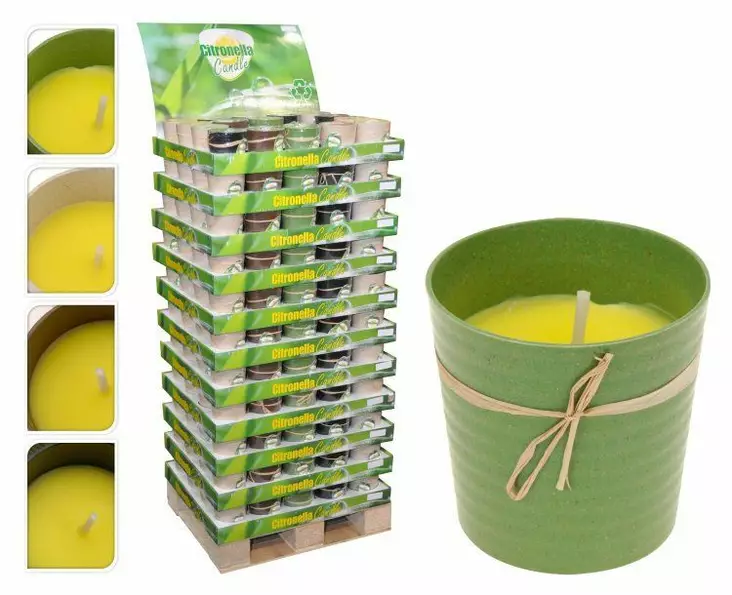 Citronella kynttilä eco 160g - Hyttysten karkoitus - 8720573169660 - 1