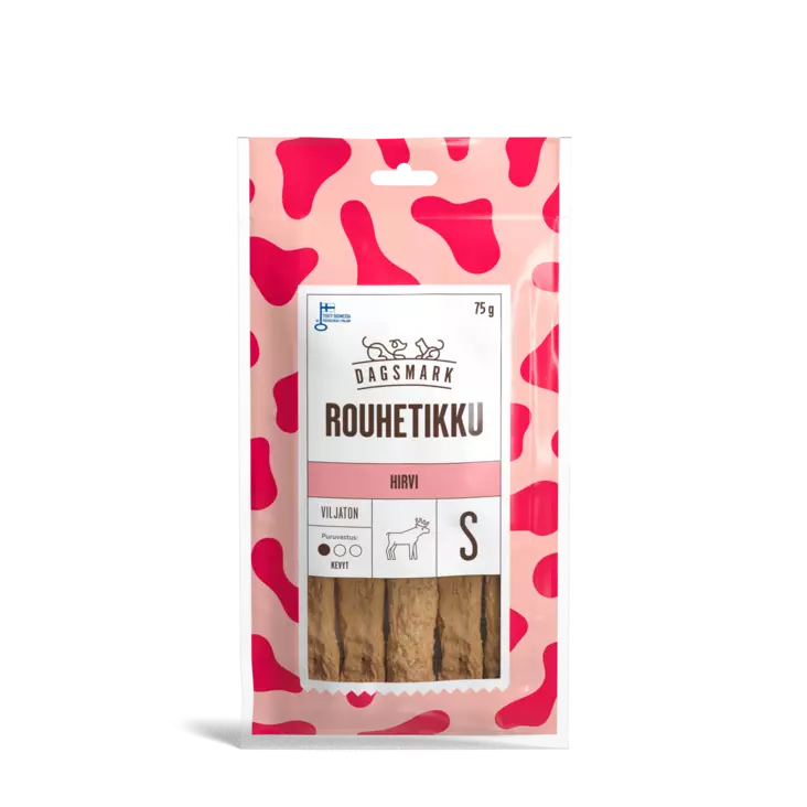 Dagsmark rouhetikku S 75g hirvi - Koiran herkut - 6430066380800 - 1