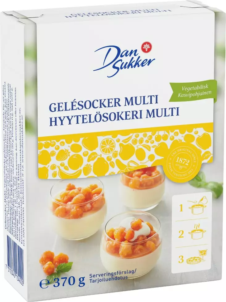 Dansukker hyytelösokeri multi 370g - Leivontamausteet ja -ainekset - 7310340134000 - 1