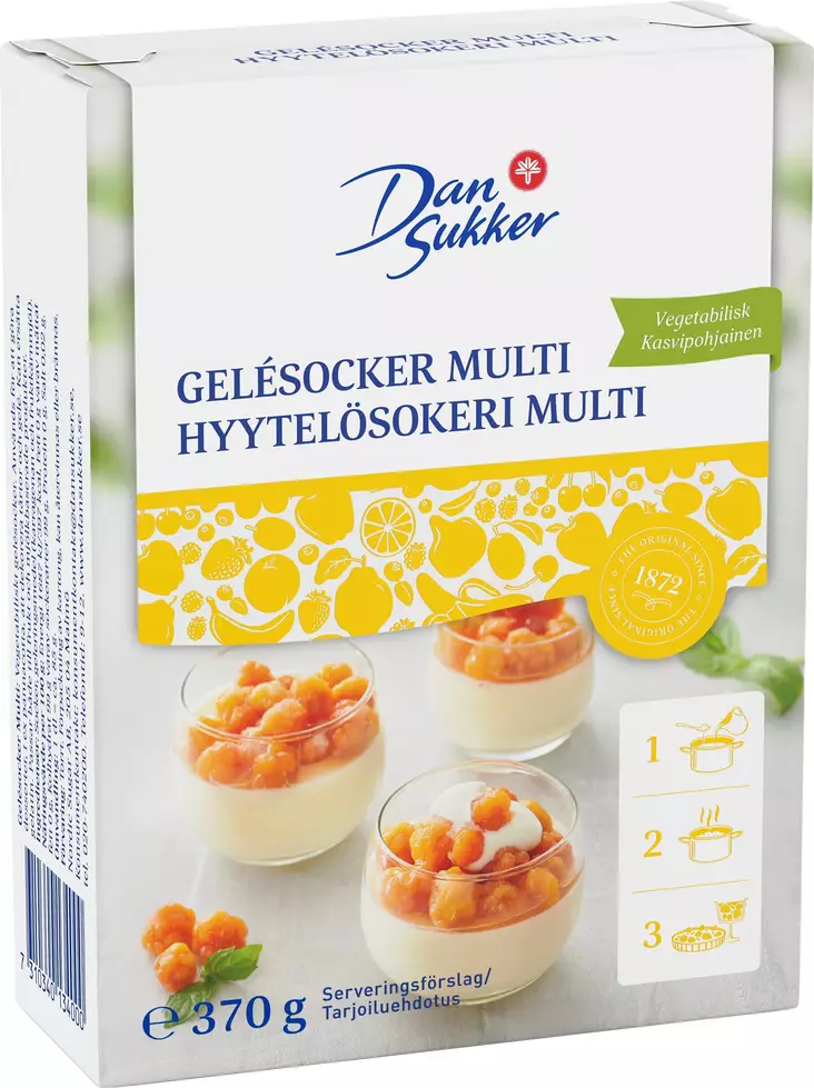 Dansukker hyytelösokeri multi 370g - Leivontamausteet ja -ainekset - 7310340134000 - 1