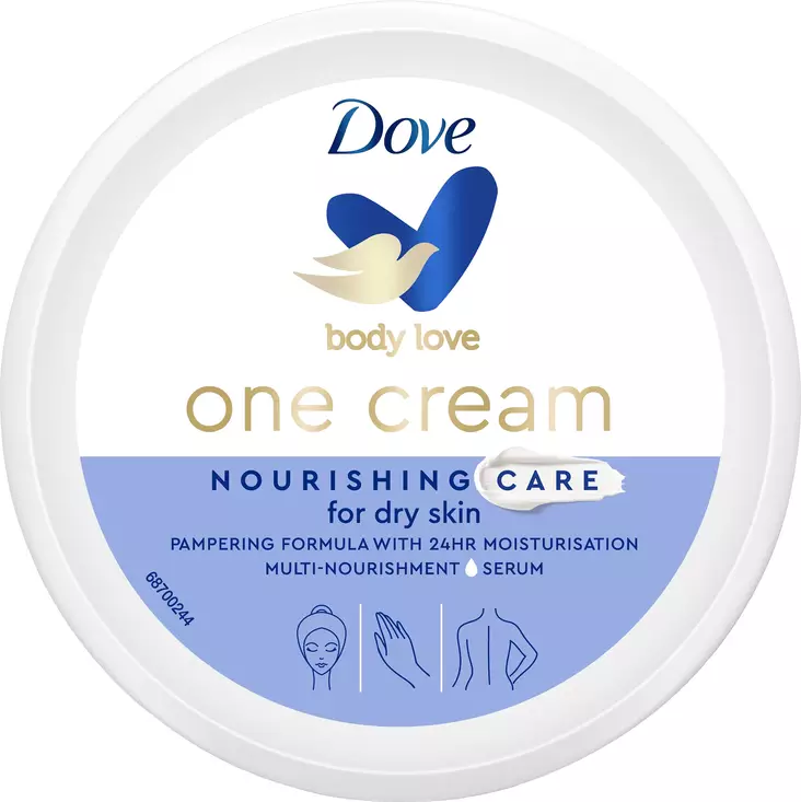Dove Body Cream Nourishing Care 250ml - Vartalo- ja kuorintavoiteet - 8720181172120 - 1