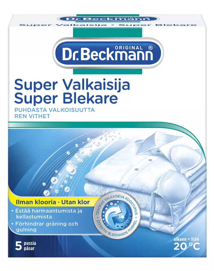Dr Beckmann Super Valkaisija 5x40g - Erikoispesuaineet - 4008455525310 - 1