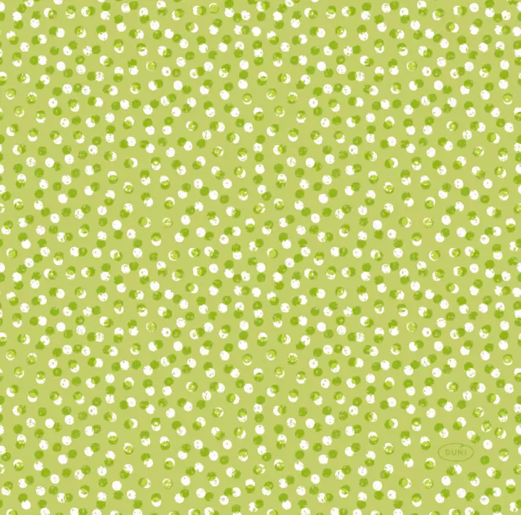 Duni Lautasliina 33cm Playful dots kiwi - Lautasliinat - 7321012007690 - 1