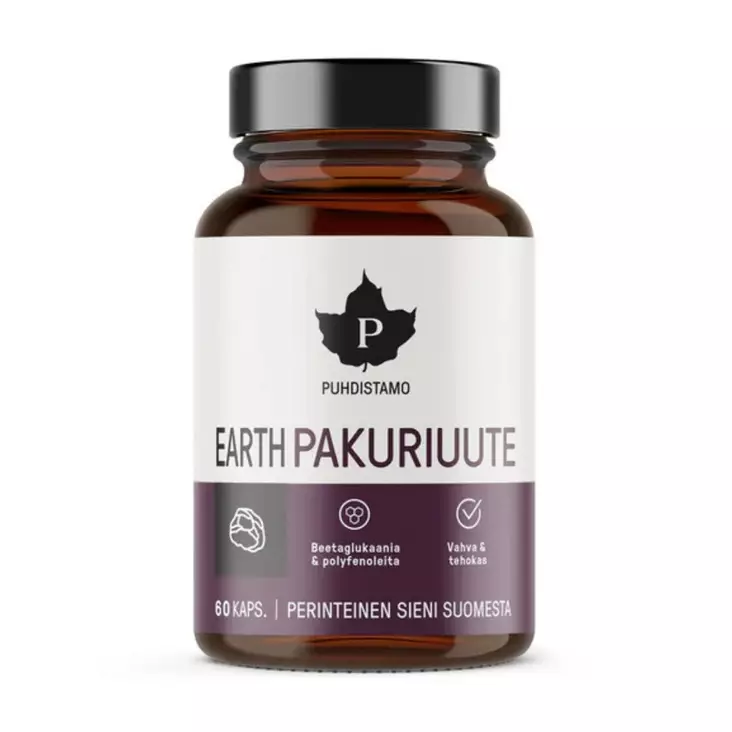 EARTH PAKURIUUTE LUOMU 60KAPS - Vitamiinit ja mineraalit - 6430039224650 - 1