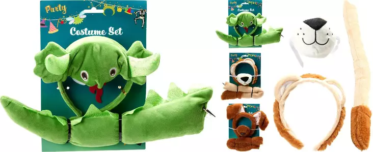 Eläinteemainen naamiaisasu setti - Halloween asut ja koristeet - 8721037883870 - 1