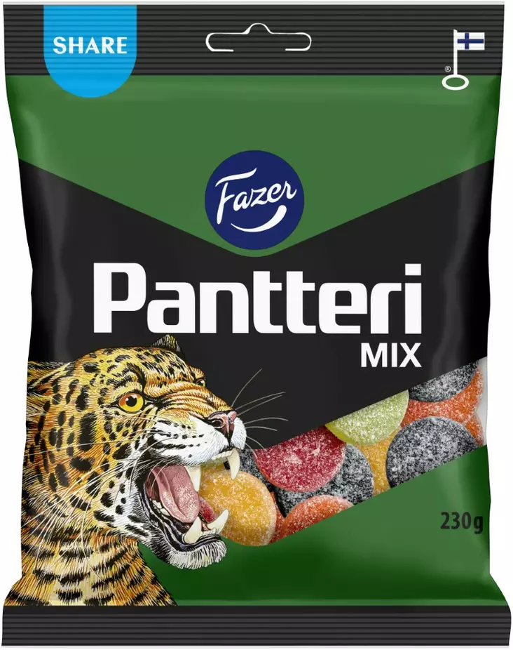 Fazer Pantteri Mix 230g - Karkit - 6416453048850 - 1