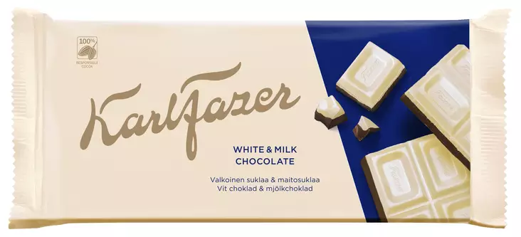Fazer valko-ja maitosuklaa 131g - Suklaat - 6416453015630 - 1
