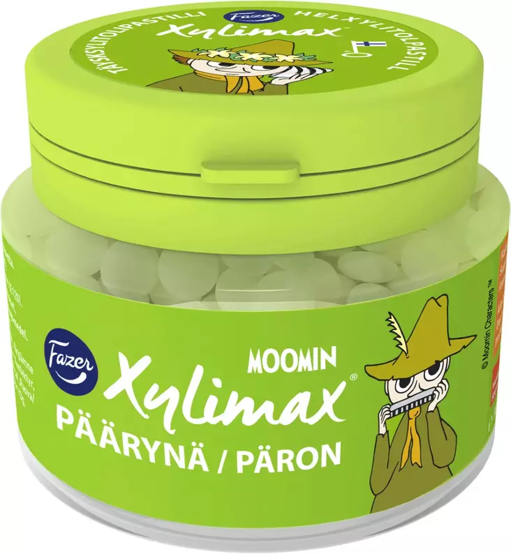 Fazer Xylimax Moomin päärynäpastilli 90g - Karkit - 6416453117600 - 1