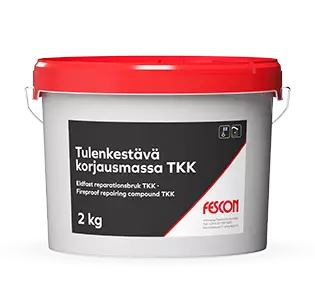 Fescon tulenkestävä korjausmassa TKK 2kg - Tasoitteet - 6416841631510 - 2