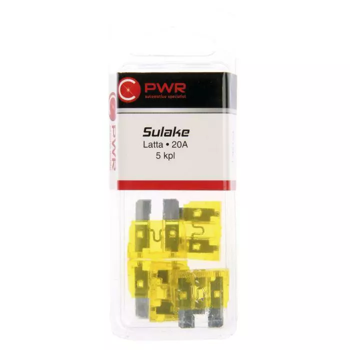 GM lattasulake 20A 5 KPL - Sulakkeet ja sulakelajitelmat - 6438255921230 - 1