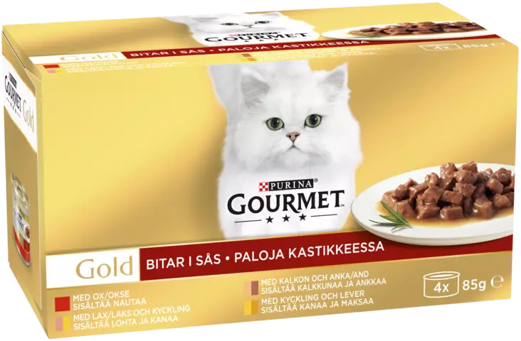Gourmet Gold Kastike laj. 4x85g - Kissan märkäruoat - 7613032959500 - 1