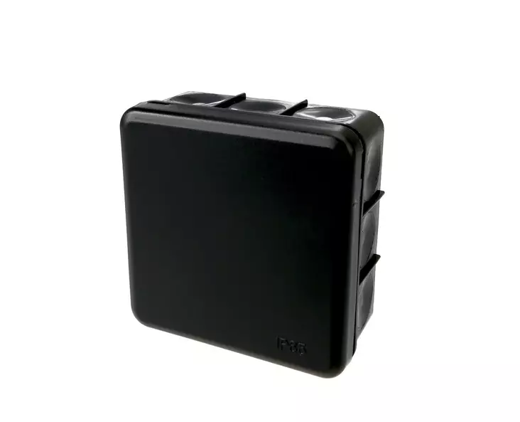 Harju Hiili jakorasia PK14 musta 85x85x38,5mm IP65 - Kojerasiat ja jakorasiat - 6438140197320 - 1