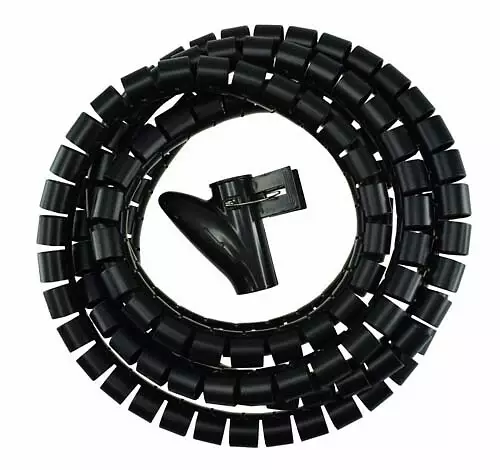 Harju Kaapelipiilo 2,5m musta - Kaapelipiilot, -kourut ja putket - 6438140901910 - 1