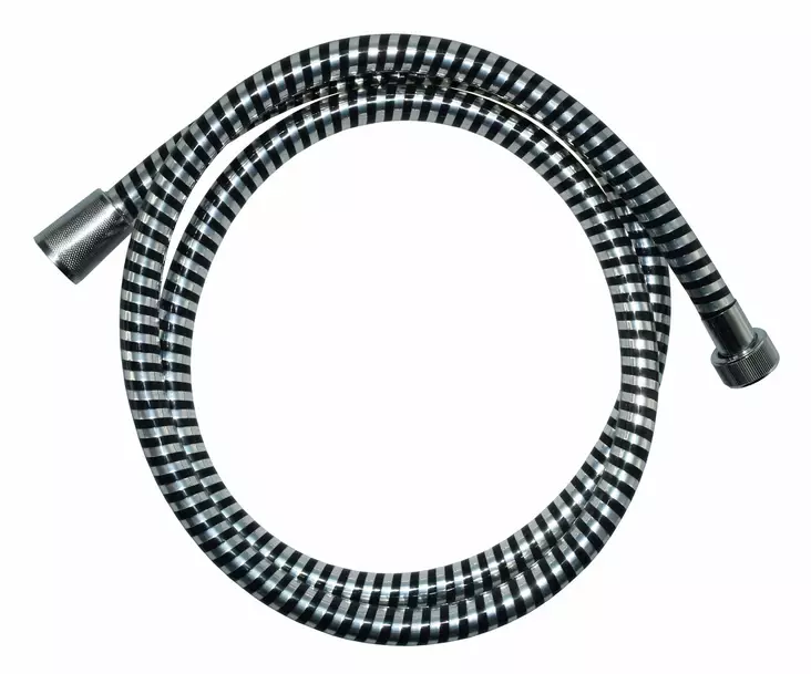 Harju Suihkuletku musta/hopea 1,5m - Suihkuletkut - 6438140050410 - 1