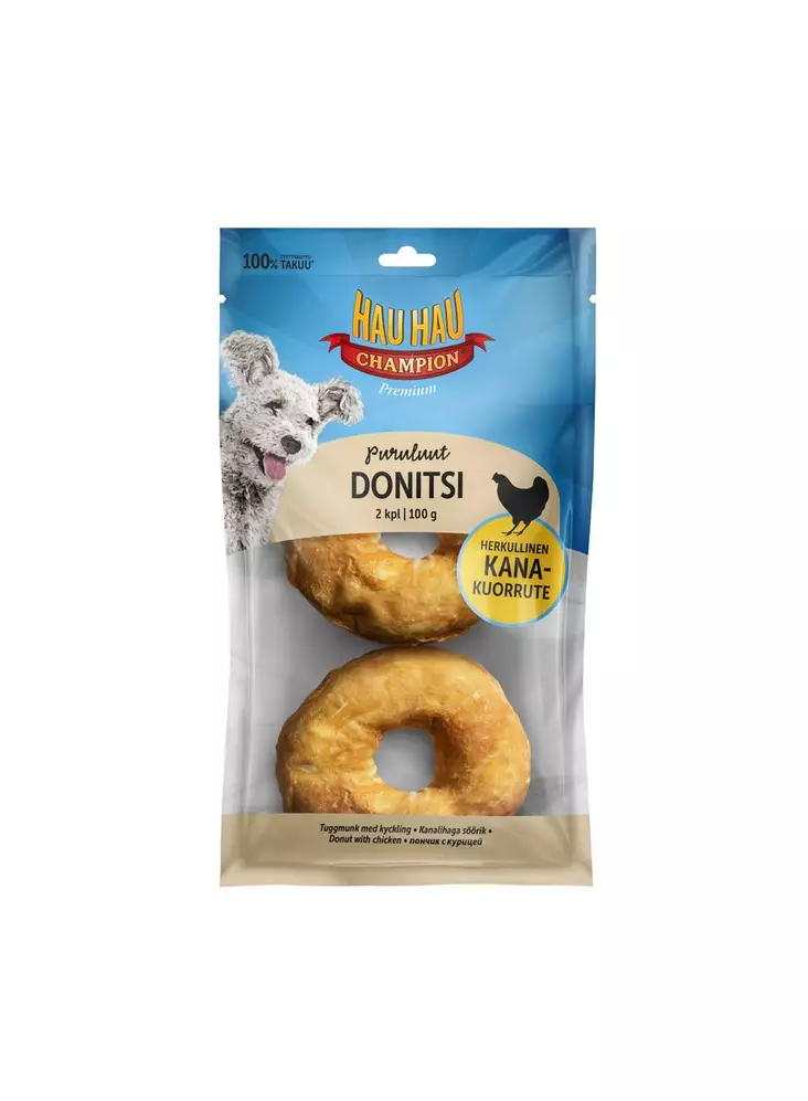 Hau-Hau Champion Kanadonitsi 8cm 2kpl 100g - Koiran luut - 6430069588760 - 1