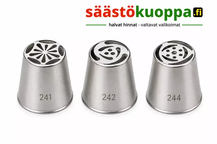 HEIROL tulppaani tyllasetti 3kpl - Leivontatarvikkeet - 6419287313880 - 1