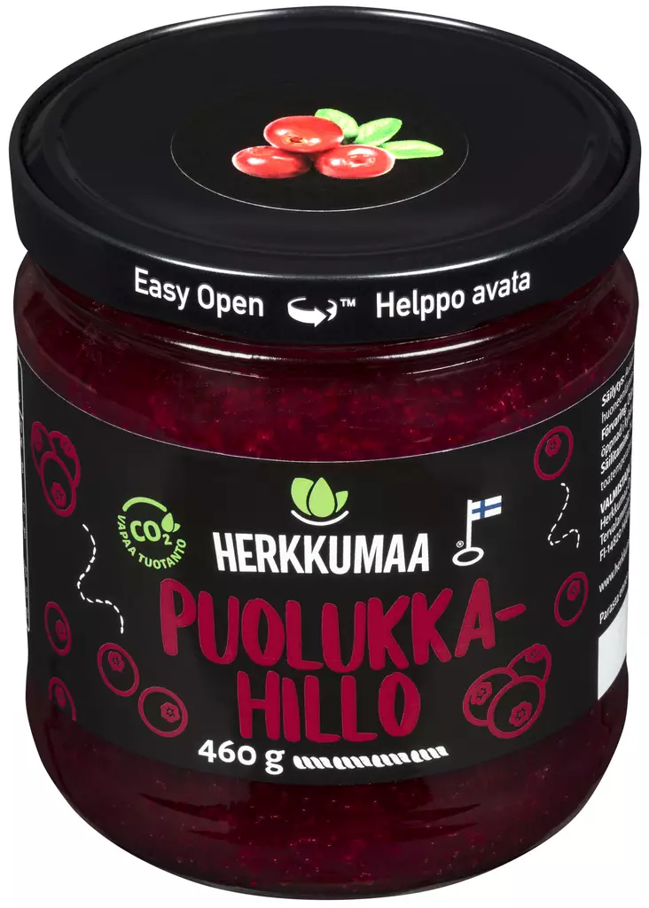 Herkkumaa Puolukkahillo 460g - Hillot ja marmeladit - 6410840071230 - 1
