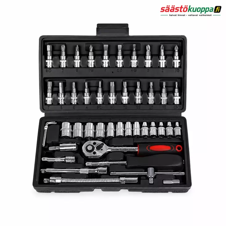 Hylsyavainsarja 1/4" 46-osainen - Työkalusarjat - 6438168119380 - 1