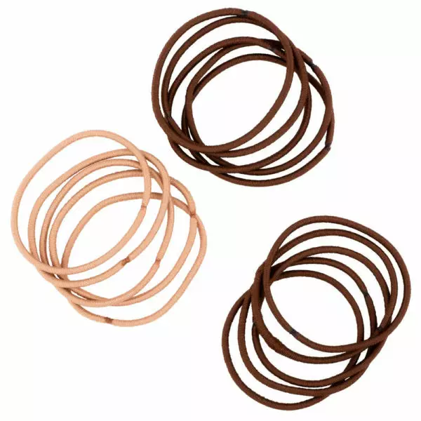 Ibero Hiuslenkki ruskea ohut 15kpl - Hiuskoristeet - 6413890014530 - 1