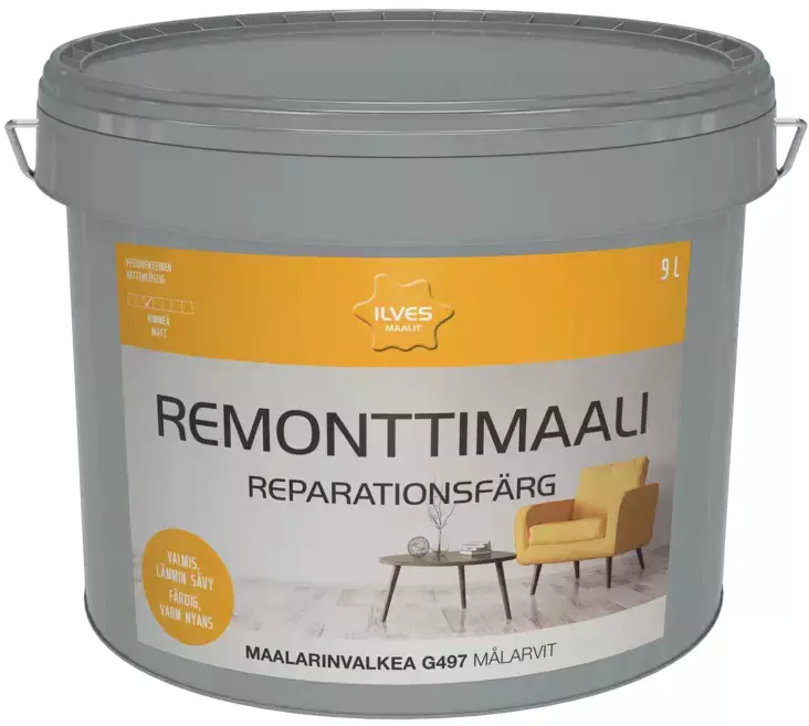Ilves Remonttimaali Maalarinvalkea 9L - Remonttimaalit - 6430026950050 - 1