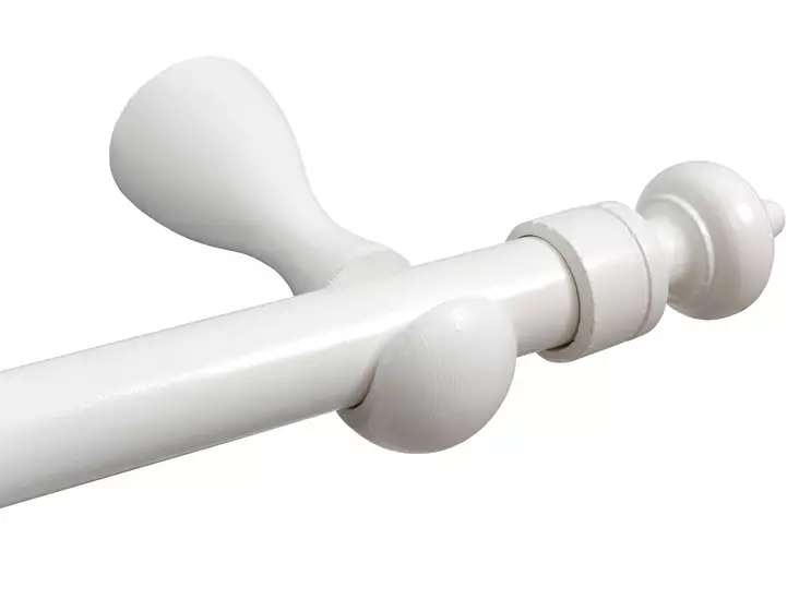 ISoäidintanko 28/140 puu/valk - Verhotangot ja verhotarvikkeet - 6417012151400 - 1