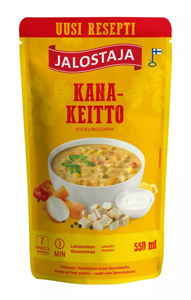 Jalostaja kanakeitto 550ml - Kuivaruoka-aineet, keitot ja kastikkeet - 6409536651030 - 1