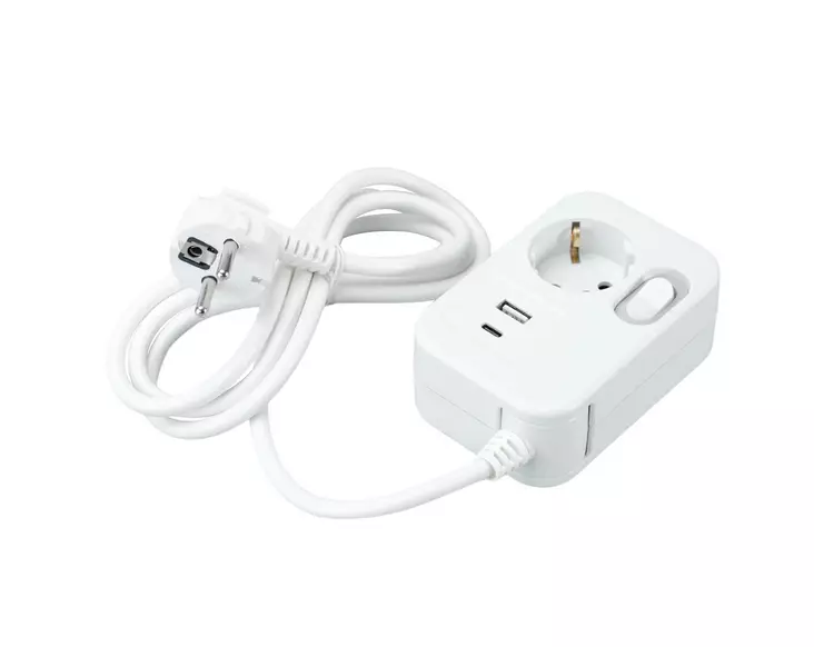 Jatkojohto 1-os. USB-A-C 1,4m - Jatkojohdot - 6438140297150 - 1