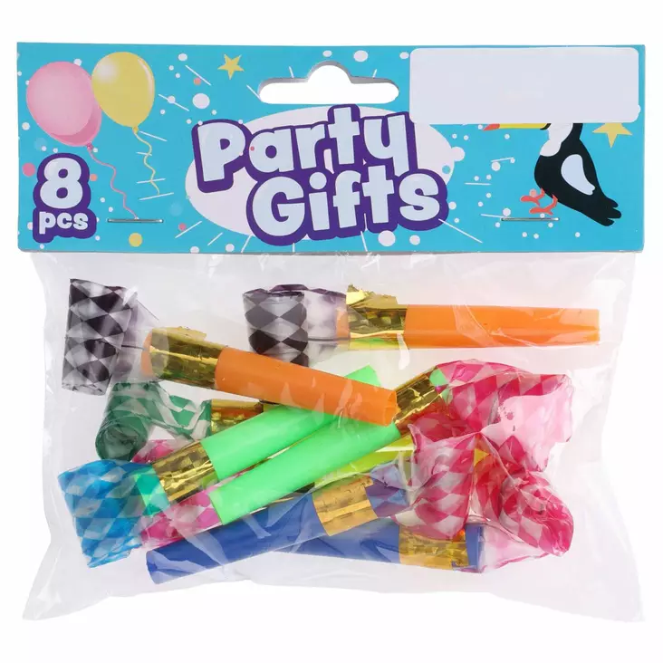 Käärmepilli 8kpl - Juhlatarvikkeet - 8720573216630 - 1