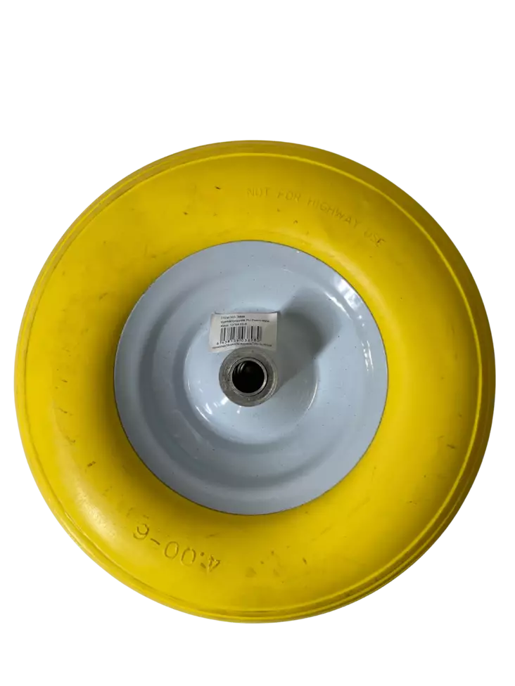 Kottikärrynpyörä pu-foam 13" 4,00-6 - Nokka-, halko-, kotti- ja pumppukärryt - 6438159038980 - 1