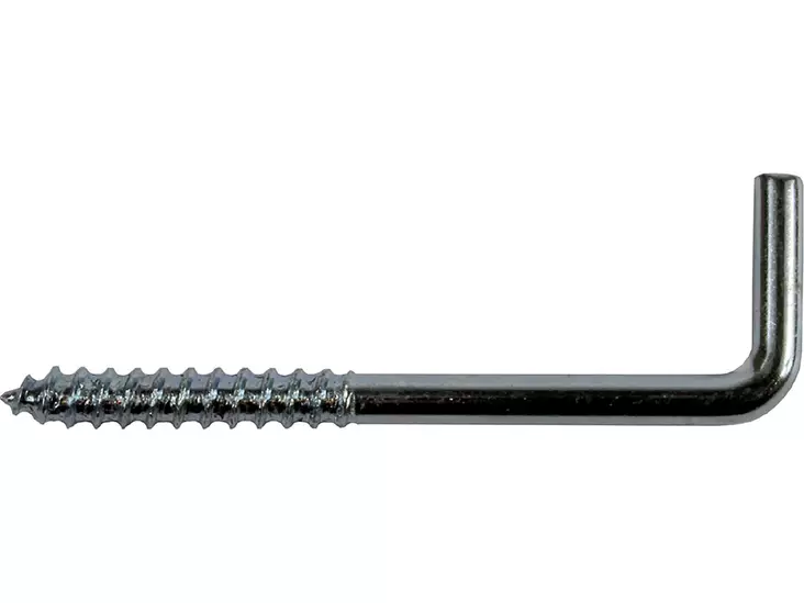 Kulmakoukku 510/25mm 6kpl sinkitty - Koukut ja naulakot - 6414672010320 - 1