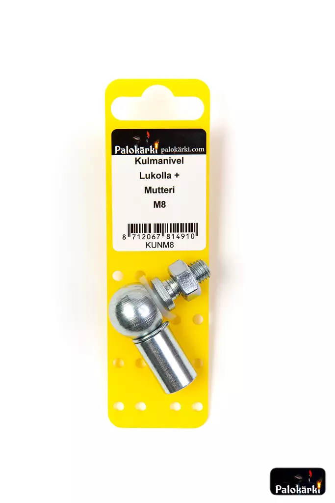 Kulmanivel lukolla + mutteri M8 - Veneilytarvikkeet - 8712067814910 - 1