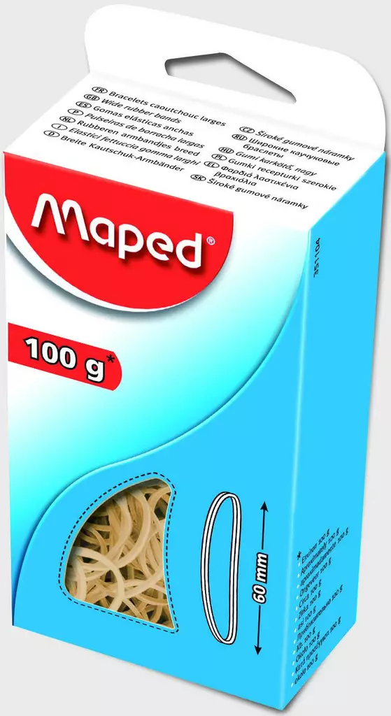 Kumilenkki Maped 100G 60X1,5mm - Muut toimistotarvikkeet - 3154143511040 - 1