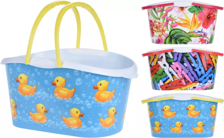 Kuvioitu kori kahvoilla - Säilytyskorit - 8719202934670 - 1