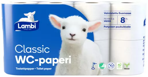 Lambi WC-paperi 8rll - WC-paperit - 6414300152460 - 1