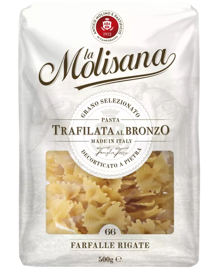 La Molisana Farfalle Rigate N66 500g - Pastat - 8004690106600 - 1