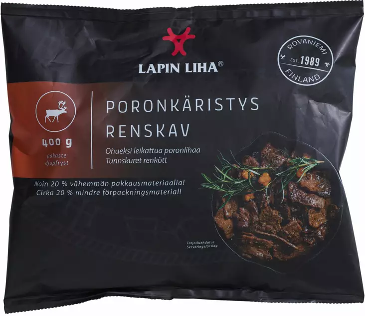 LAPIN LIHA PORONKÄRISTYS 400G - Kissat - 6408083202580 - 1
