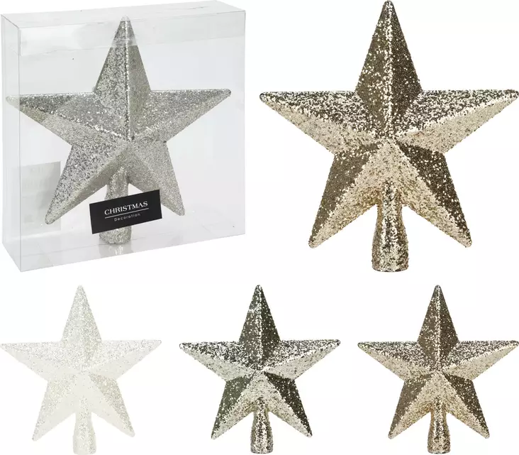 Latvatäthi glitter 19cm - Joulukoristeet - 8720573648950 - 1