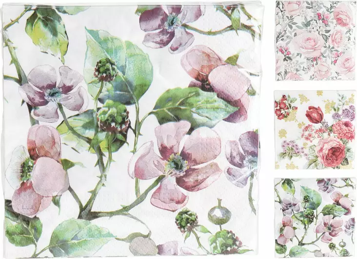 Lautasliina 33x33cm, värilajitelma - Lautasliinat - 8720573671880 - 1