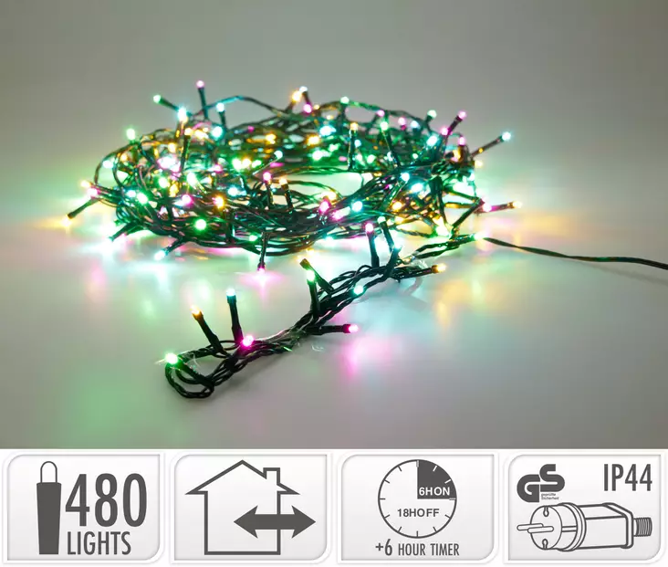 Led-valosarja 480led moniväri - Jouluvalot - 8721037700160 - 1