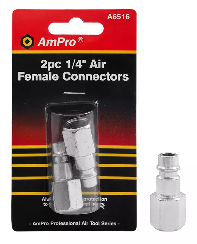 Liitin 1/4" sisäkierteellä 2-os - Paineilmatarvikkeet - 795609065160 - 1