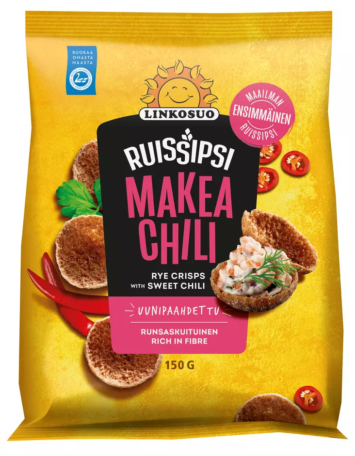 Linkosuo ruissipsi makea chili 150g - Kissat - 6420400000310 - 1