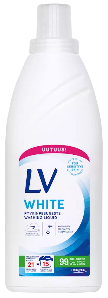 LV White pyykinpesuneste 750ml - Pyykinpesu- ja huuhteluaineet - 6414505206340 - 1