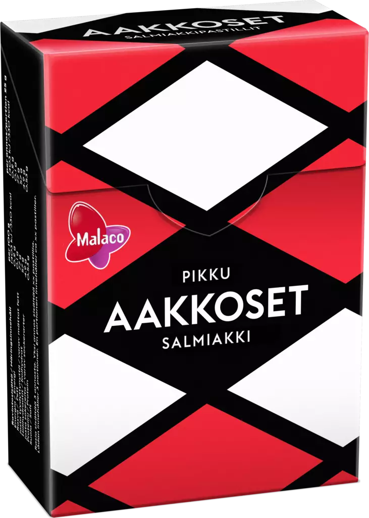 Malaco Pikku Aakkoset Salmiakki pastilli - Karkit - 6420256911990 - 1