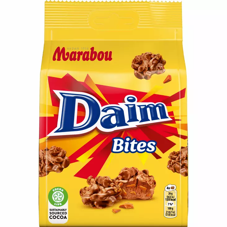 Marabou Daim bites 145g - Suklaat - 7622210741530 - 1
